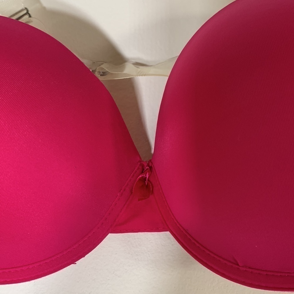 NWT. Jennifer Intimatea 34C Sheer Plastic Strap Bra. - Picture 2 of 8